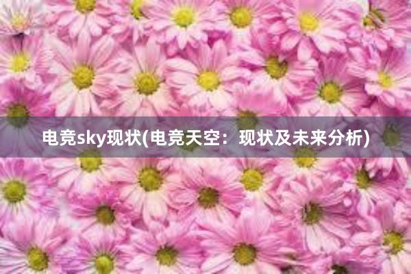 电竞sky现状(电竞天空：现状及未来分析)