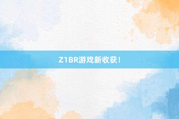 Z1BR游戏新收获！